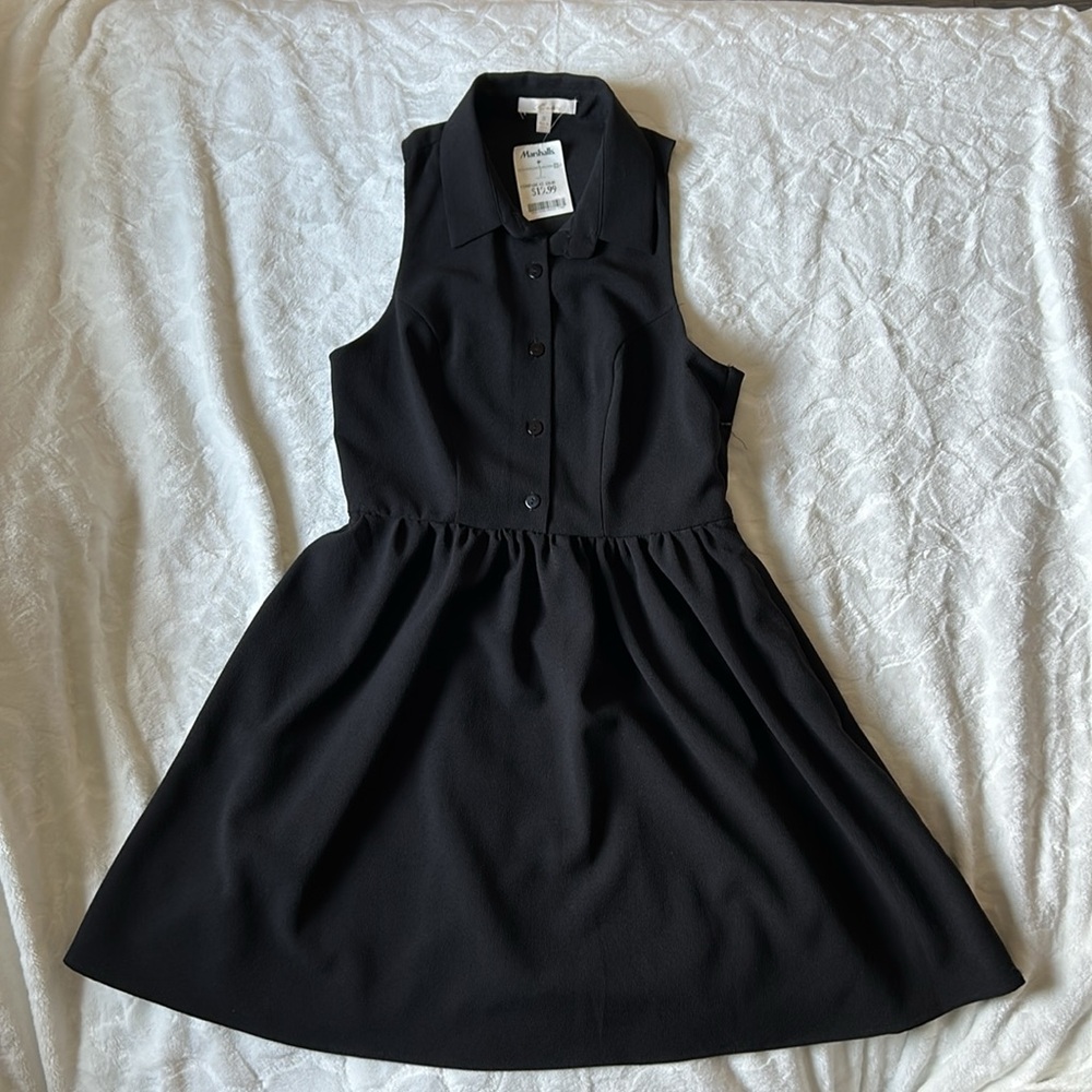 Black Button Up Dress